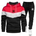 thumbnail image 2 of Nuevos conjuntos para hombre, Sudadera con capucha y pantalones con cremallera para primavera y otoño, chándal informal de 2 piezas, traje deportivo para correr y trotar de marca para hombre, 2 of 5