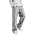 thumbnail image 2 of Sweatpants For Men Fleece Lined Straight Leg Pants With Elastic Drawstring Waist And Pockets For Winter Casual Weekend Wear, 2 of 7