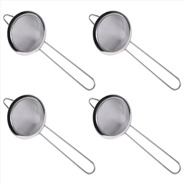 4X Colador Fino de CóCtel Herramienta de Barra Profesional de Colador de Cónica de Acero Inoxidable