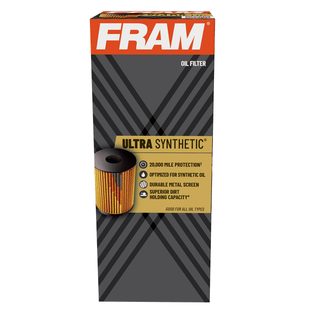 FRAM Ultra Synthetic Filter XG10295, 20K mile Change Interval Oil