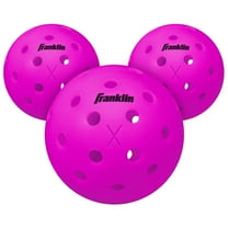 Franklin Sports X-40 Outdoor Pickleballs - USA Pickleball (USAPA) Official Pickleball Balls - Regulation Size Outdoor Court Pickleballs - Official Pickleball of US Open - Purple - 3 Pack