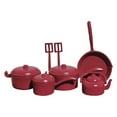 thumbnail image 4 of 1/12 Miniatura Utensilios de cocina Cacerola Sartén Modelo Diorama Simulación Decoración Mini Cocina rojo, 4 of 9