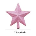 thumbnail image 3 of Christmas Tree Topper Star - 8 inch Glitter Pink Treetop for Xmas Tree, Holiday Party Home Decoration Sparkling Star Ornaments, 3 of 4