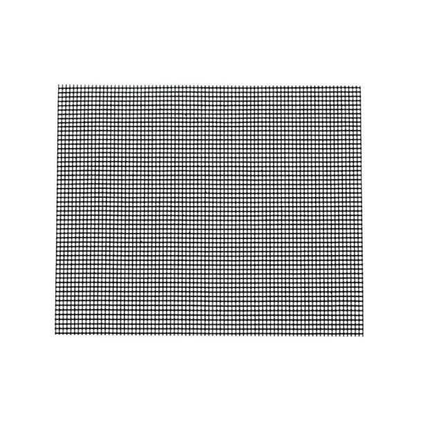 Bewildely Almohadilla de malla de fibra de vidrio para actividades al aire libre, esteras de red de barbacoa de resistencia reutilizable, Cocina y Comedor negro 30x40cm