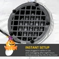 thumbnail image 5 of Outsunny 41.3" Inflatable Halloween Window Sticker Ghost with Orange Face, Halloween Decoration with LED Lights for Garden Indoor Outdoor, 5 of 9