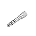 thumbnail image 2 of Adaptadores de Macho de 6.35mm a Hembra de 3.5mm Convertidores Tonalidad Plateada 2Pcs para Cable de Audio y Video Estéreo, 2 of 4