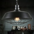thumbnail image 1 of Fiudx Lámpara Colgante Industrial con Pantalla de Metal Vintage, Compatible con Bombillas Led/Edison, Fácil Instalación, Ideal para Dormitorio, Pasillo y Restaurante, Portalámparas E27, Diámetro de 2, 1 of 5