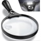 thumbnail image 1 of Extra Large Led Handheld Magnifying Glass With Light - 2x 4x 25x Lens Zoom Lightweight Shatterproof Magnifiers, 1 of 5