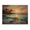 thumbnail image 3 of Designart "Palm Trees love" Beach Print on Natural Pine Wood, 3 of 5