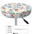 thumbnail image 4 of Disketp Stamp Stool Covers Round, Super Soft Round Bar Stool Cushion Covers Seat Cushion - 12 inch, 4 of 7