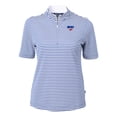 thumbnail image 2 of Women's Cutter & Buck  Royal SMU Mustangs DryTec Virtue Eco Pique Stripe Recycled Polo, 2 of 3