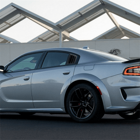 Zyutaosan Gloss Black Side Window Blinds Quarter Louver Cover For Dodge Charger 2011-2021