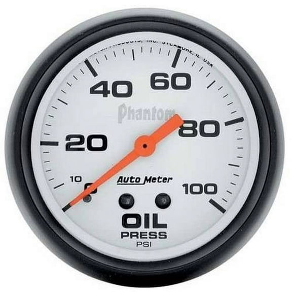 AUTO METER 5821 2-5/8IN OIL PRESS, 0-100 PSI, MECH, PHANTOM