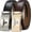 Black and Brown3, variant on Men's Belt, 2 Ratchet Belts, Adjustable 13/8" Genuine Leather Belt, Size Length Can be Cut, With Gift Box