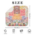 thumbnail image 4 of Pioneer Flower Floral Print Pattern Dish Drying Mat for Kitchen 1 Pack, Ultra Absorbent Microfiber Dishes Drainer Mats,16"x18", 4 of 6