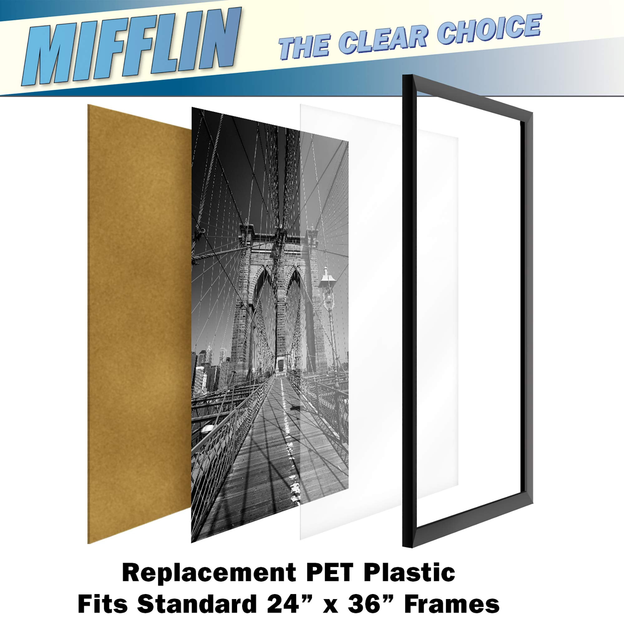 5-Pack of 24×36″ Pet/Plexiglass Sheets, Transparent Clear Flexible Plastic  Sheet