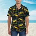 thumbnail image 2 of Bingfone Men's Short Sleeve Button Down Shirts Hawaiian Monster Truck1 Printed Beach Shirt, 2 of 7