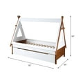 thumbnail image 5 of Acme Loreen Twin Bed Oak & White, 5 of 5