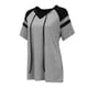 thumbnail image 1 of Minnieouse Camiseta de mujer Color sólido Jersey informal Blusa Playa Vacaciones Club Fiesta Viajes Deportes Verano Top Ropa de verano Prendas para la parte del cuerpo Gris XXL Minnieouse AP011139-02, 1 of 6