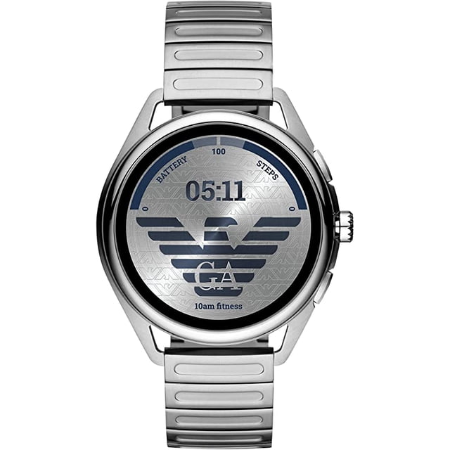Reloj Smartwatch 3 Emporio Armani ART5026 para Hombre 44mm con Tecnología Wear OS de Google Bocinas Frecuencia Cardíaca GPS NFC y Notificaciones de Smartphone Emporio Armani ART5026
