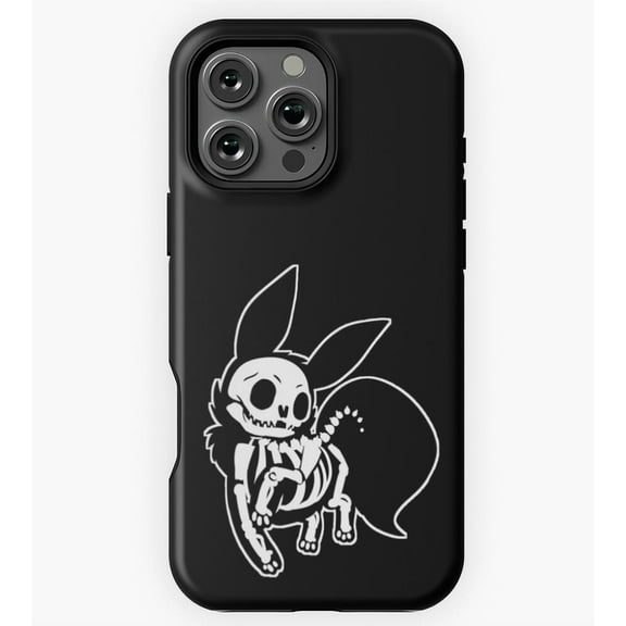 Skeleton Eevee GA5211 Phone Case for iPhone 11 to 17 Pro Max
