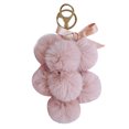 thumbnail image 1 of Coofit Faux Fur Ball Keychain Bowknot Grape Design Pom Pom Ball Charm Purse Pendant, 1 of 6