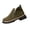 Solid Color, variant on QQAMB Women's Ankle Boots Fashion Solid Color Crew Toe Double Side Zipper Booties Thickend Heel Comfortable Boot Outside