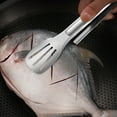 thumbnail image 6 of SPRING PARK Stainless Steel Kitchen Tongs, Easy to clean salad tongs,Cooking Tongs,Heat Resistant,Non-slip Cooking Tongs for Grilling,Frying and Serving Utensils, 6 of 7