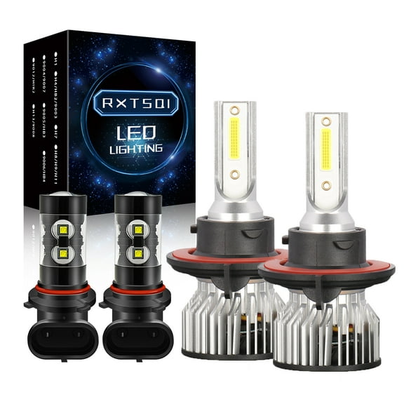 For Dodge Ram 2-Headlamps 2009-2012 - 4X 6000K LED Headlight High/Low Fog Light Bulbs