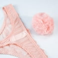 thumbnail image 5 of Soutien-Gorge Balconnet en Dentelle Non Ligné Demi-Cup avec Armature et String Transparent, 5 of 5