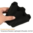 thumbnail image 4 of Uxcell 4" Silicone Round Flower Pot Planter Decorative Container, Black 2 Pack, 4 of 5