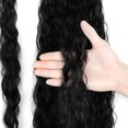 thumbnail image 4 of Youloveit Black Ponytail Extension Wrap Around Long Straight Clip in Ponytails Hair Extensions for Women 22 Inch Synthetic Hairpiece 120g, 4 of 5