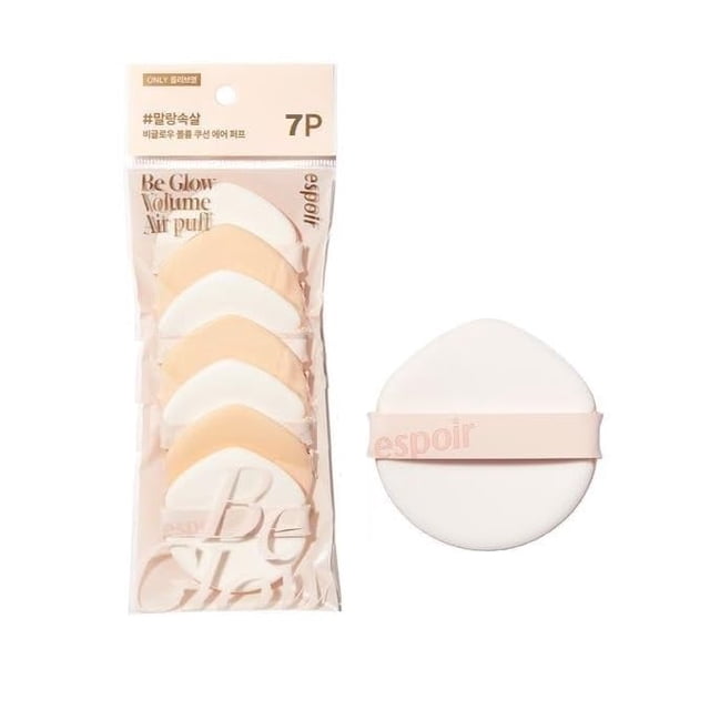 Variación Espoir Air Puff | Maquillaje Facial Impecable De Forma Rápida Y Sencilla | Aplicador De Esponja De Maquillaje, Cojín De Aire En Polvo Para Base Líquida, Corrector En Crema | Herramientas De