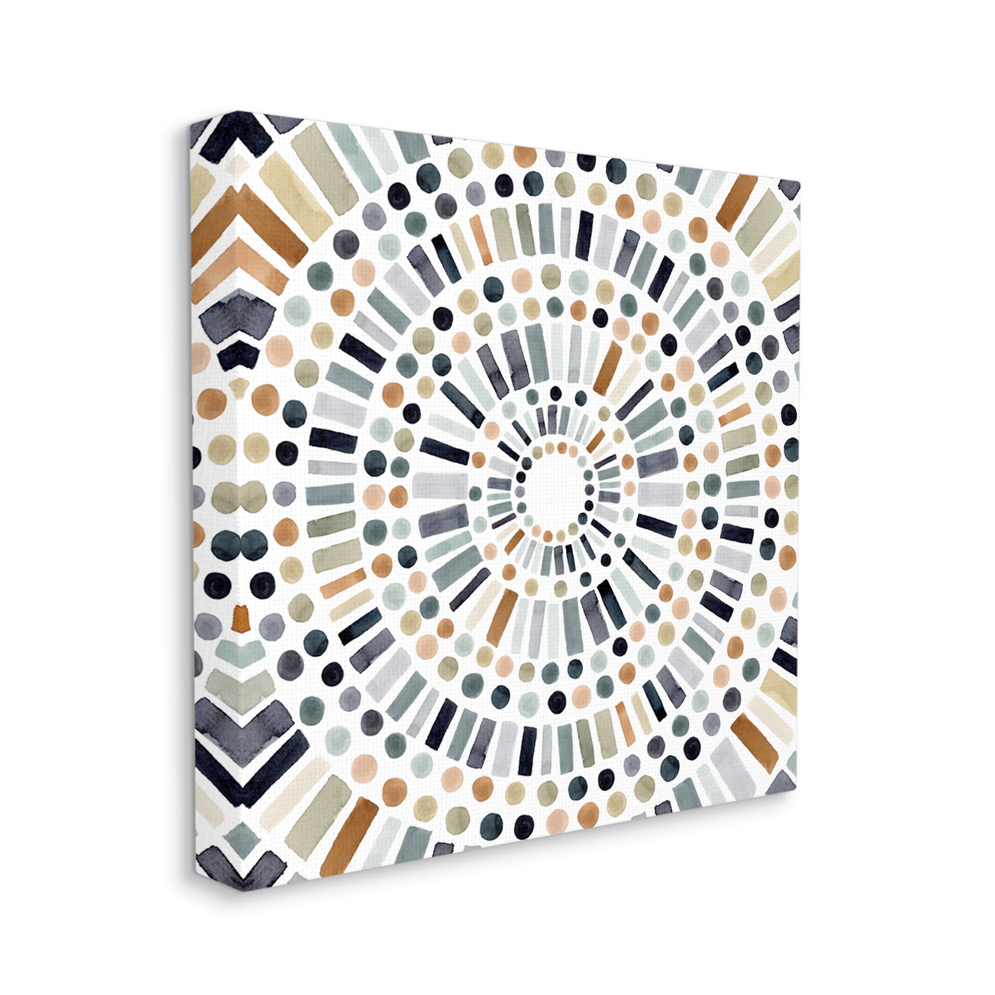 Stupell Industries Bold Rustic Abstract Mosaic Circle Pattern Illustration , 36 x 36, Design by Victoria Barnes