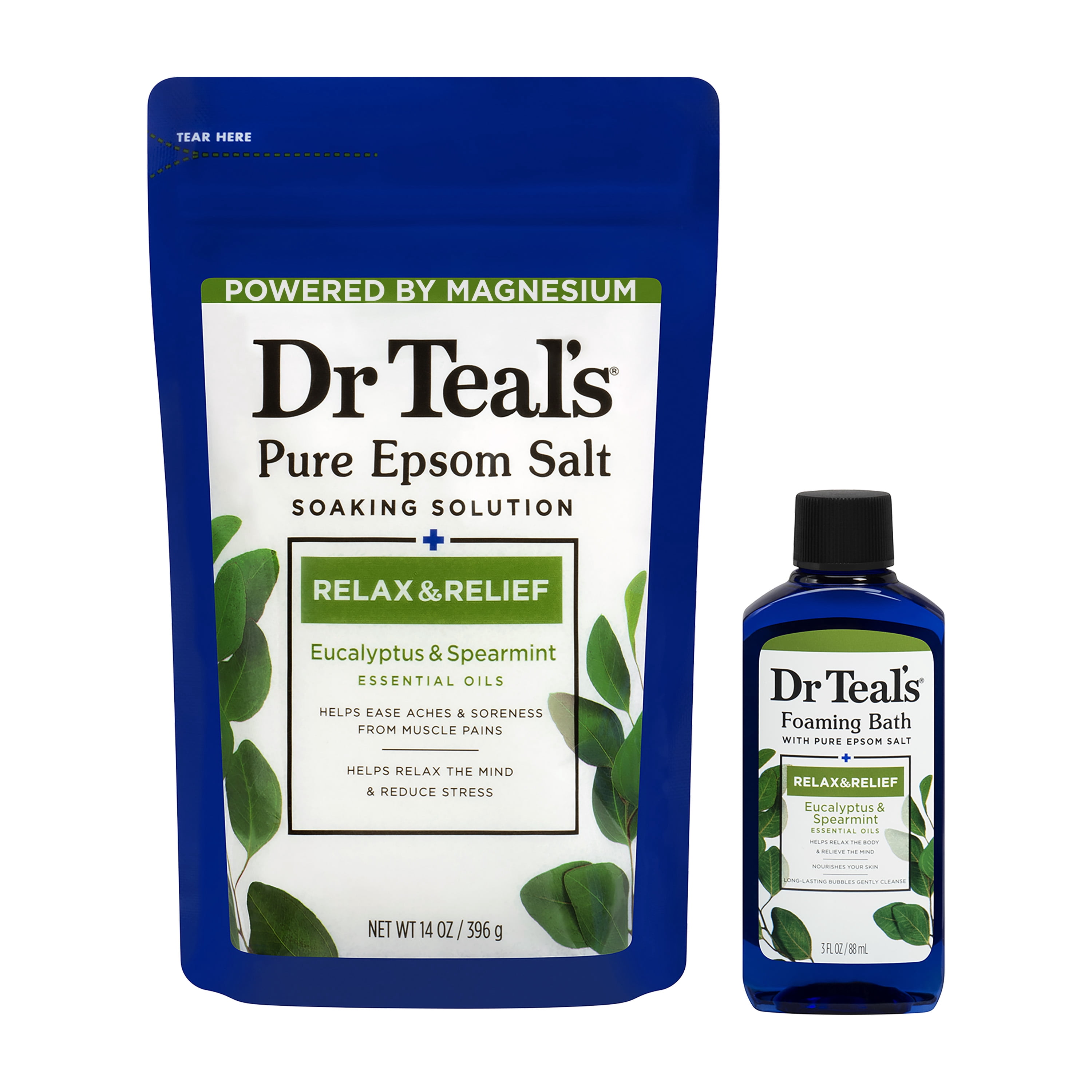 Dr Teal's Relax & Relief Eucalyptus Bath Gift Set, 2 Piece