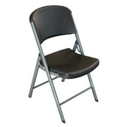 Lifetime Classic Folding Chair, Indoor/Outdoor Commercial Grade, Black, Adult Sized, Set of 4 (80407)