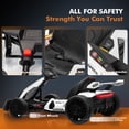 thumbnail image 4 of Go kart for Kids Ages 6 12, 24V Electric Drift Kart Ride on with 300W Motors, 360° Drift, 8.5 MPH, Adjustable Seat - White, 4 of 6