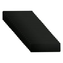 Uxcell 3x1 Inch Anodized Aluminum Sheet Metal, Self Adhesive Laser Plates Engraving Blanks 1MM Thin, Black 22 Pack