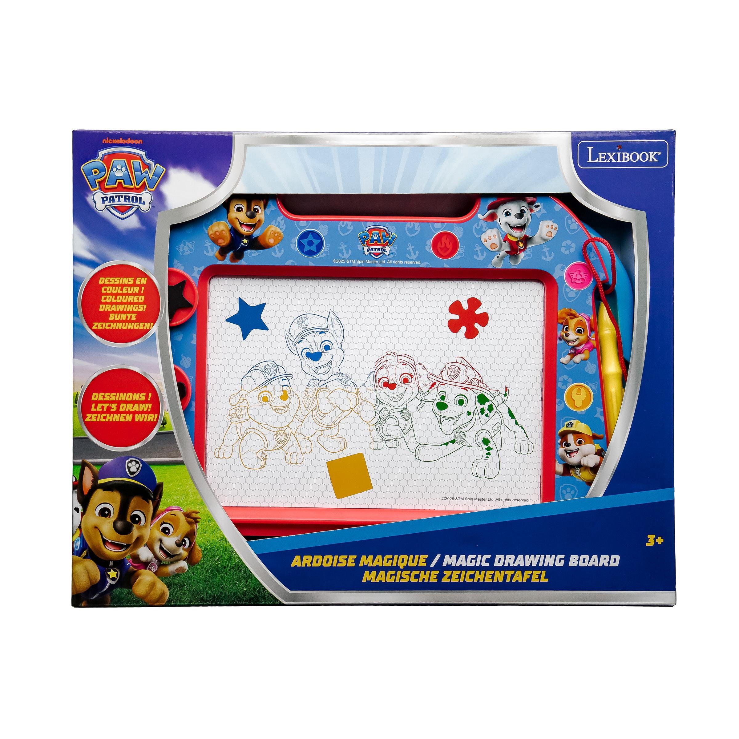 Lexibook Paw Patrol Magic Magnetic Drawing Board, Stamps, Red