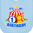 thumbnail image 3 of Inktastic Its My Birthday Circus Tent with Lion 1 Year Old Newborn Bib, 3 of 3
