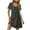 Dark Gray, variant on ShomPort Summer Dresses for Women Casual Crew Neck Short Sleeve Sundress with Pocket Loose Beach Vocation Going out T-Shirts Dress