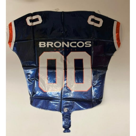 19" DENVER BRONCOS Jersey Balloon  Party Supplies Decorations Foil Mylar Balloon