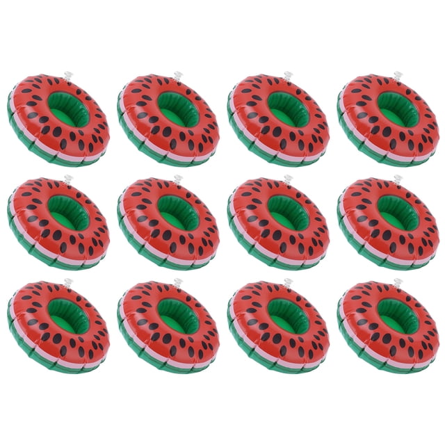 Posavasos inflable NikouMX de sandía 12 piezas para piscina