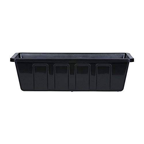 Novelty PolyPro Plastic Indoor/Outdoor Liner/Planter Flower Box, Black