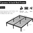 thumbnail image 2 of 16-inch queen bed frame, 14 inches of storage, 3,500-pound heavy-duty steel support, 2 of 4