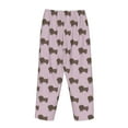 thumbnail image 5 of Goofa Dachshund Dog Puppy Printed Soft Pajama Pants for Women, Wide Leg Comfy Casual Lounge Yoga Pants-Large, 5 of 9