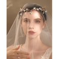 thumbnail image 2 of Diadema de boda para novia, diadema de cristal, colgante de gota, accesorios para el cabello de hoja para mujeres y niñas (set-b), 2 of 5