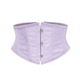 thumbnail image 4 of Gkeoshab Shapewear Corset Waist Trainer for Women - Underbust Corset Lace Up - Waist Cincher Shapewear - Body Shaper Shapewear Purple XS, 4 of 4
