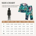 thumbnail image 6 of Kll Watercolor Mandala Print Women'S Long Sleeve Pajamas With Pants Sleepwear Loungewear 2 Set-Large, 6 of 9