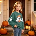 thumbnail image 6 of Fancifize Boys Girls Cute Ghost Graphic Fleece Sweatshirts, Halloween Holiday Print Pullover Tops for Kids 2-15 Years, 6 of 6